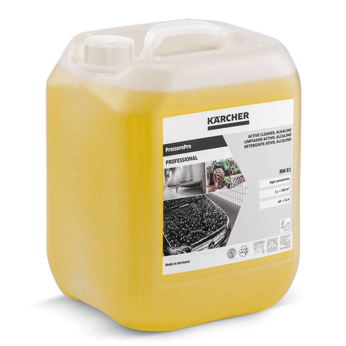 a46fuf.jpg Karcher RM 81 Basınçlı Yıkama Makineleri için Ağır Kir Temizleme Deterjanı - 10 litre - Görsel 1