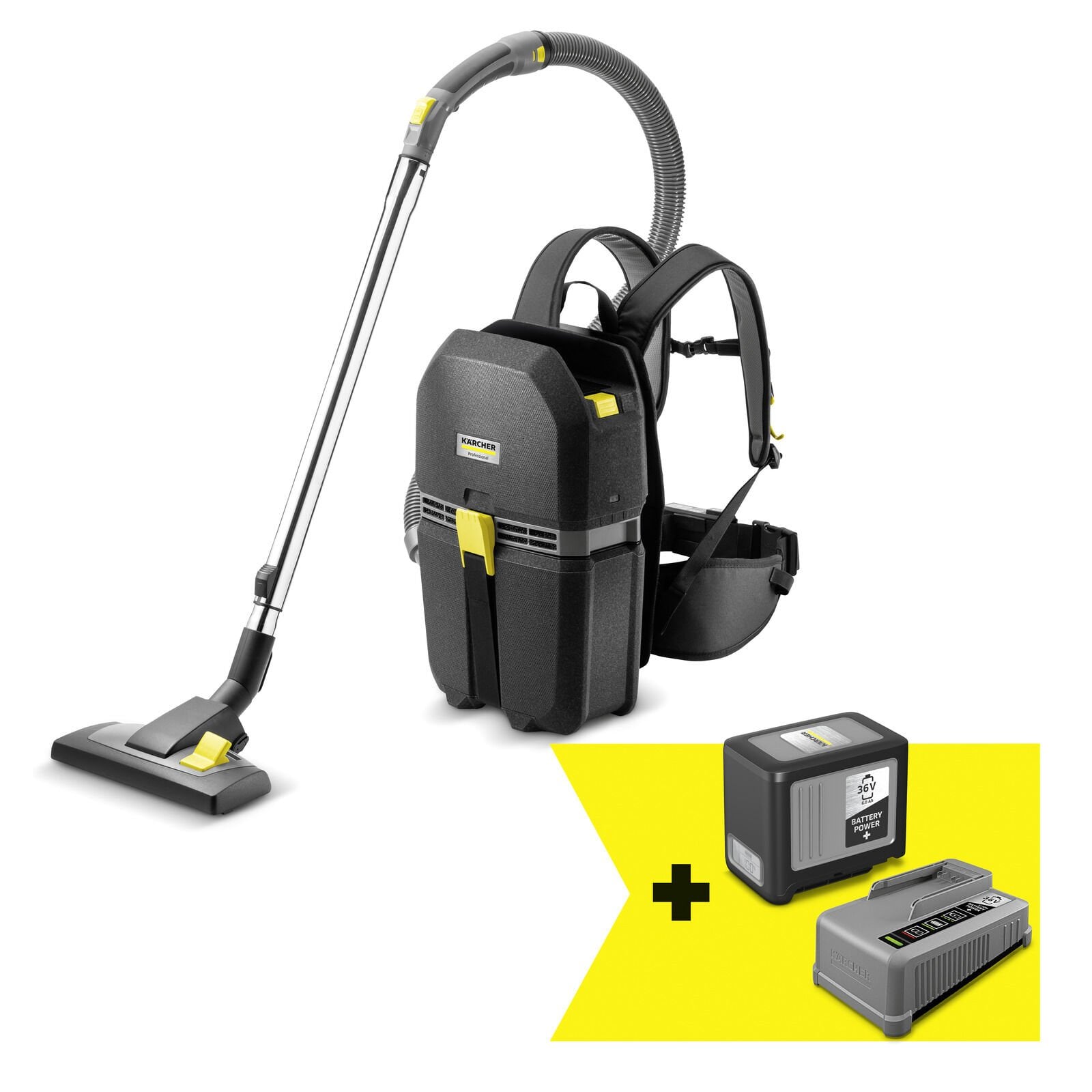 bap76q.jpg Karcher BVL 5/1 Bp Pack Akülü Sırt Tipi Süpürge - Görsel 1